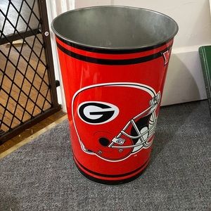 Georgia Bulldog Trash Can